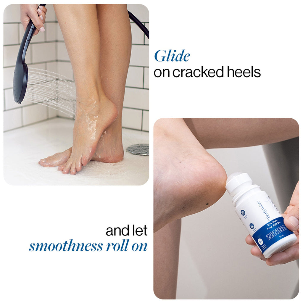 BeBodywise 30% Urea Foot & Heel Roll On For Very Dry Feet & Cracked Heels | Grocsy