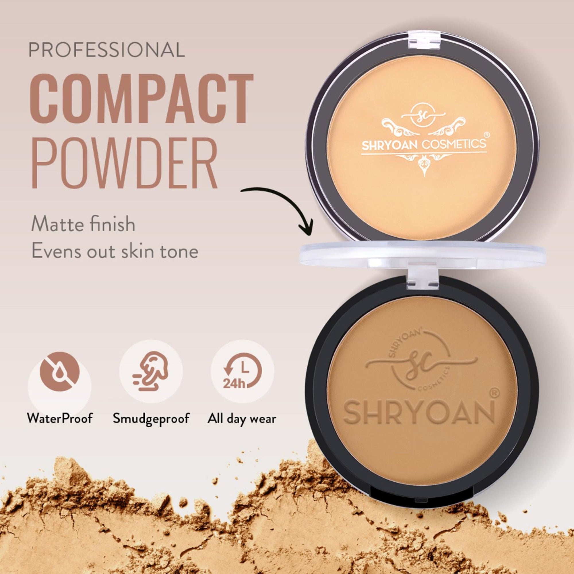 Shryoan Infinite Waterproof Compact Powder - 3 | Grocsy