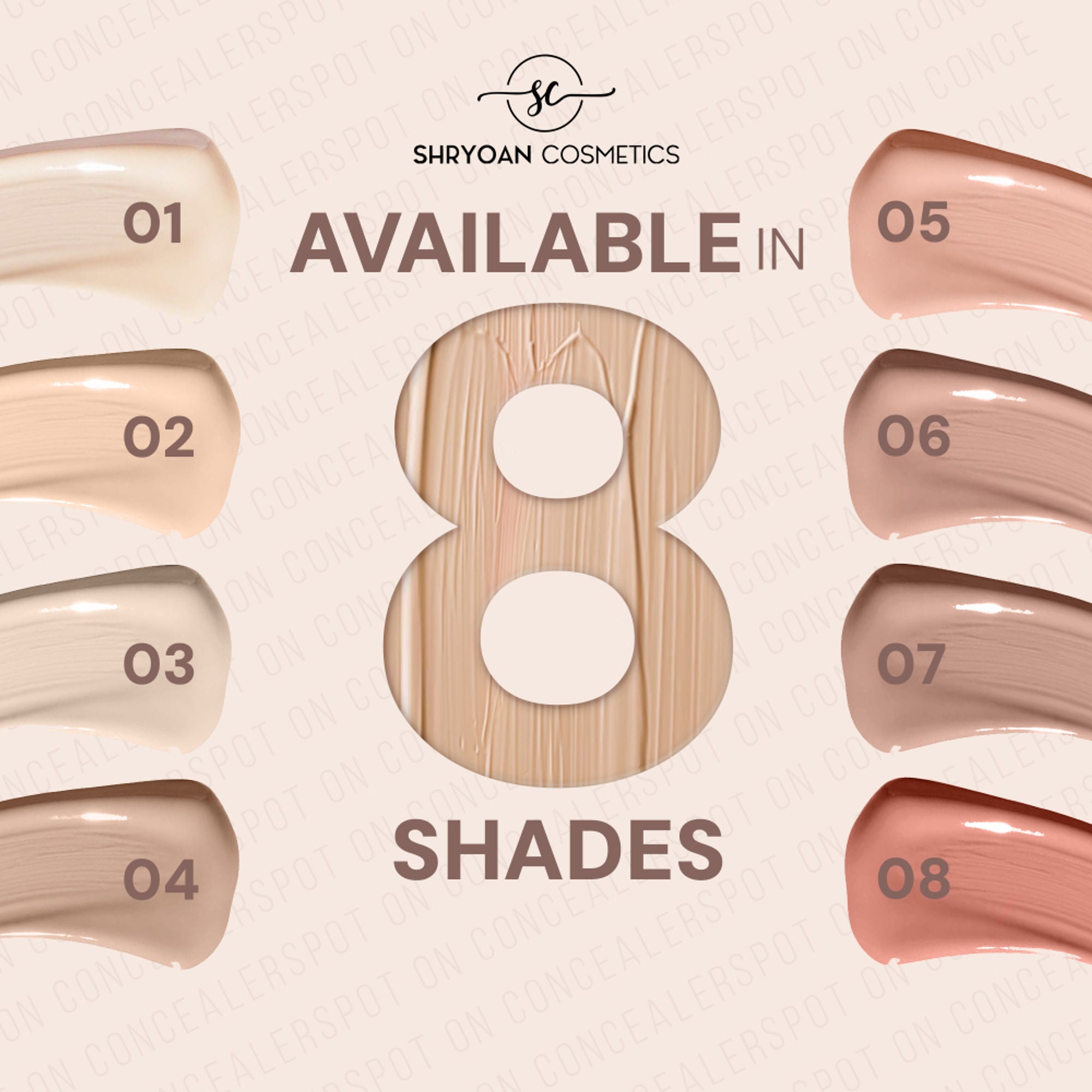 Shryoan Full Coverage and Lightweight Formula Spot on Concealer - 8 | Grocsy