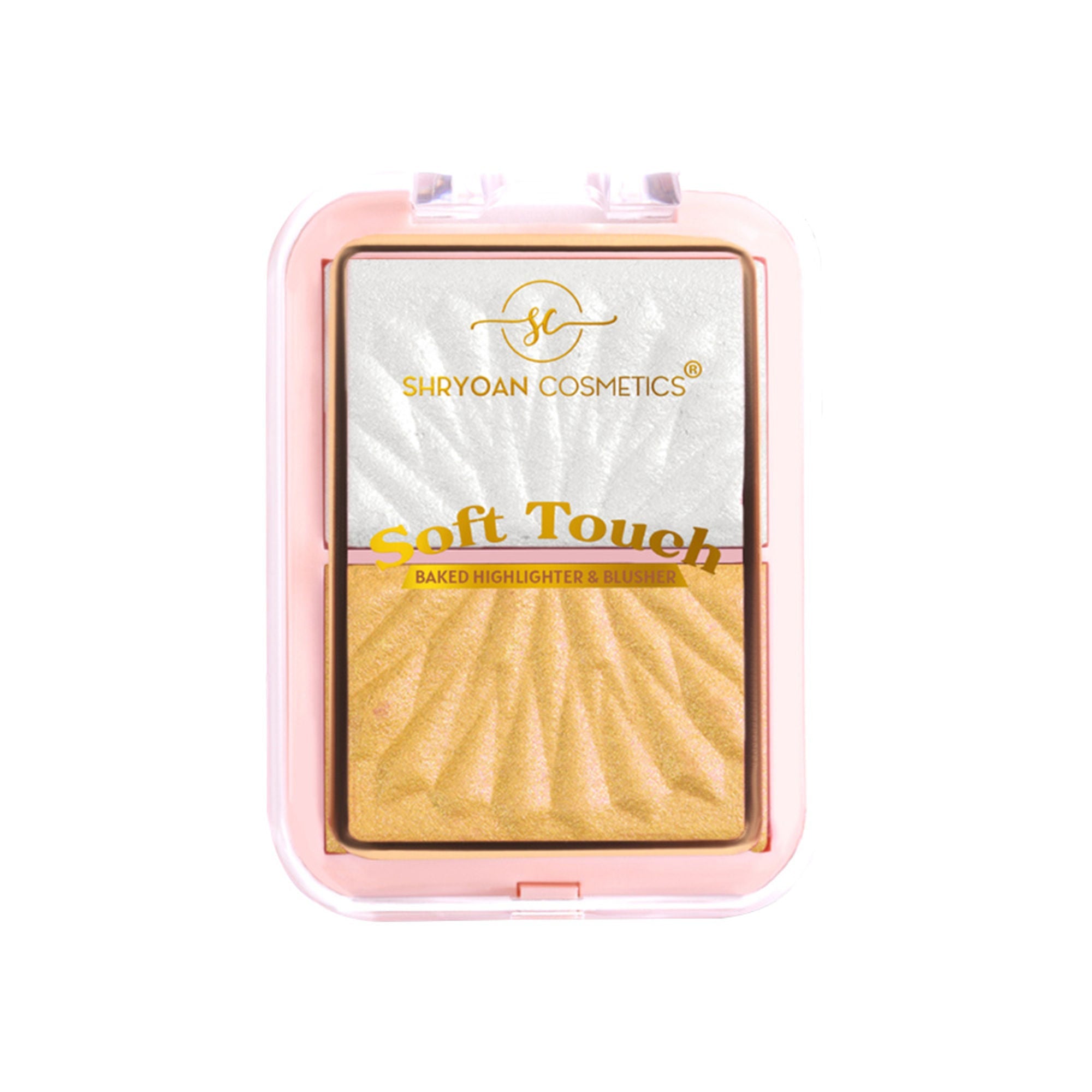 Shryoan Soft Touch Baked Shimmery Finish Highlighter & Blush Palette - 1 | Grocsy