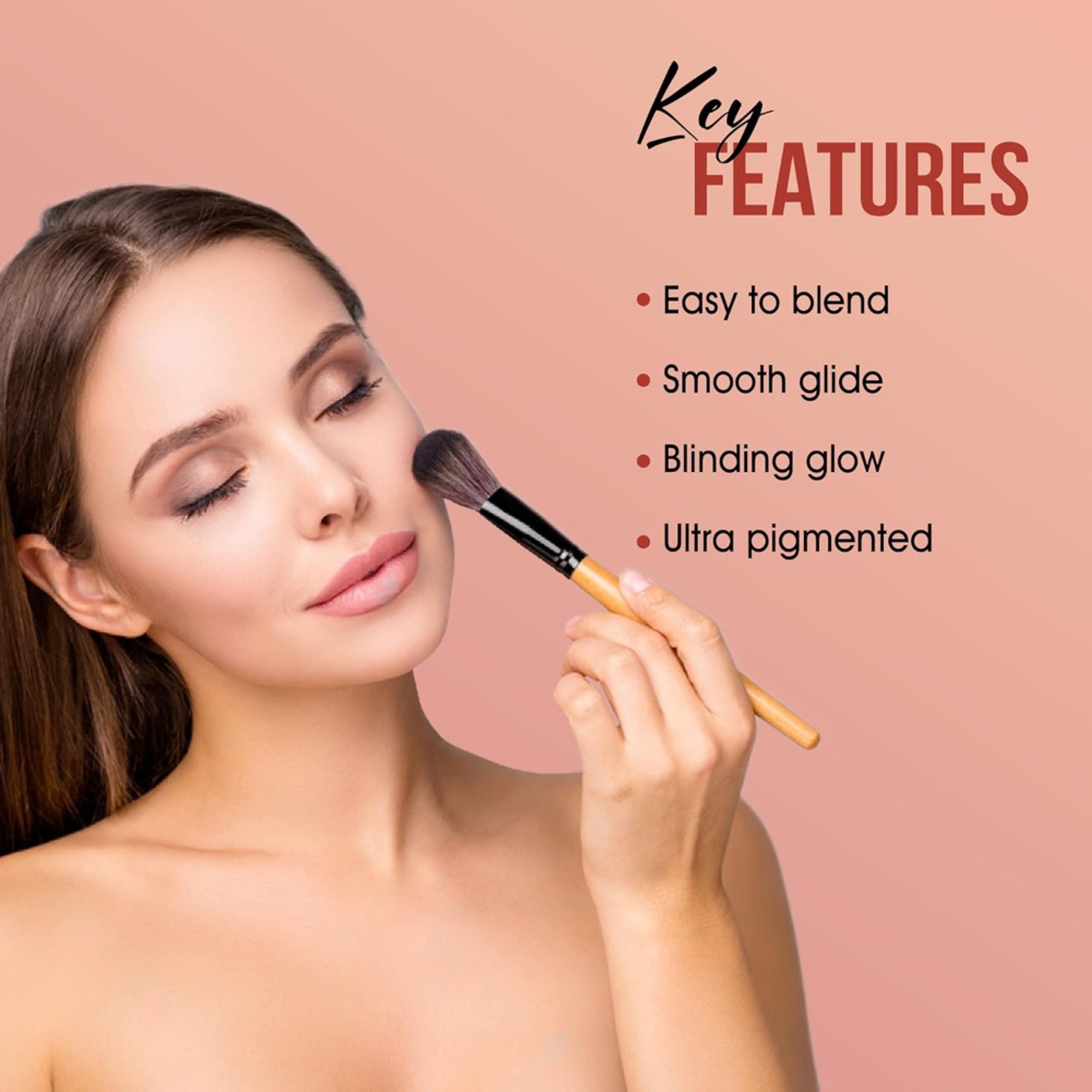 Shryoan Soft Touch Baked Shimmery Finish Highlighter & Blush Palette - 1 | Grocsy