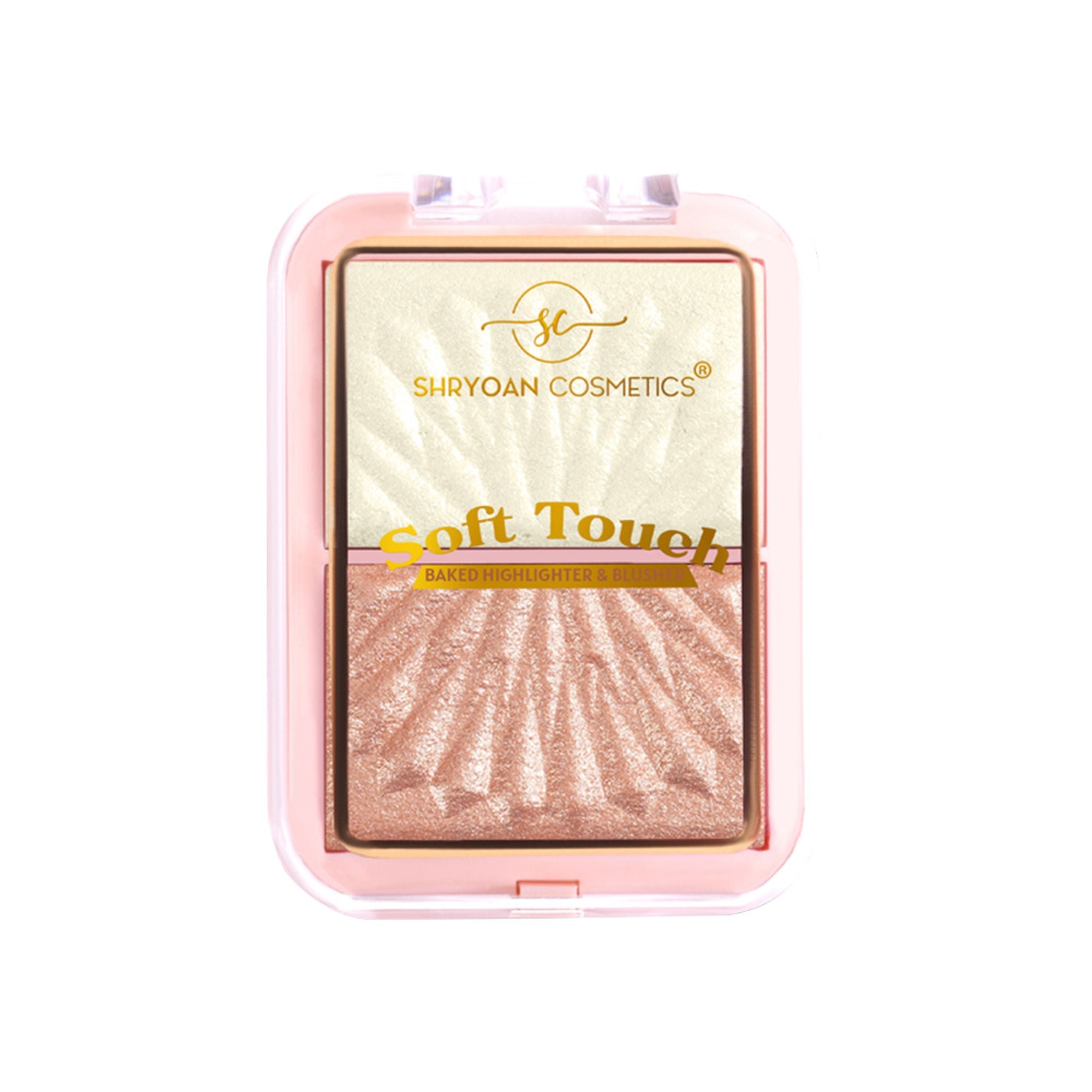 Shryoan Soft Touch Baked Shimmery Finish Highlighter & Blush Palette - 2 | Grocsy