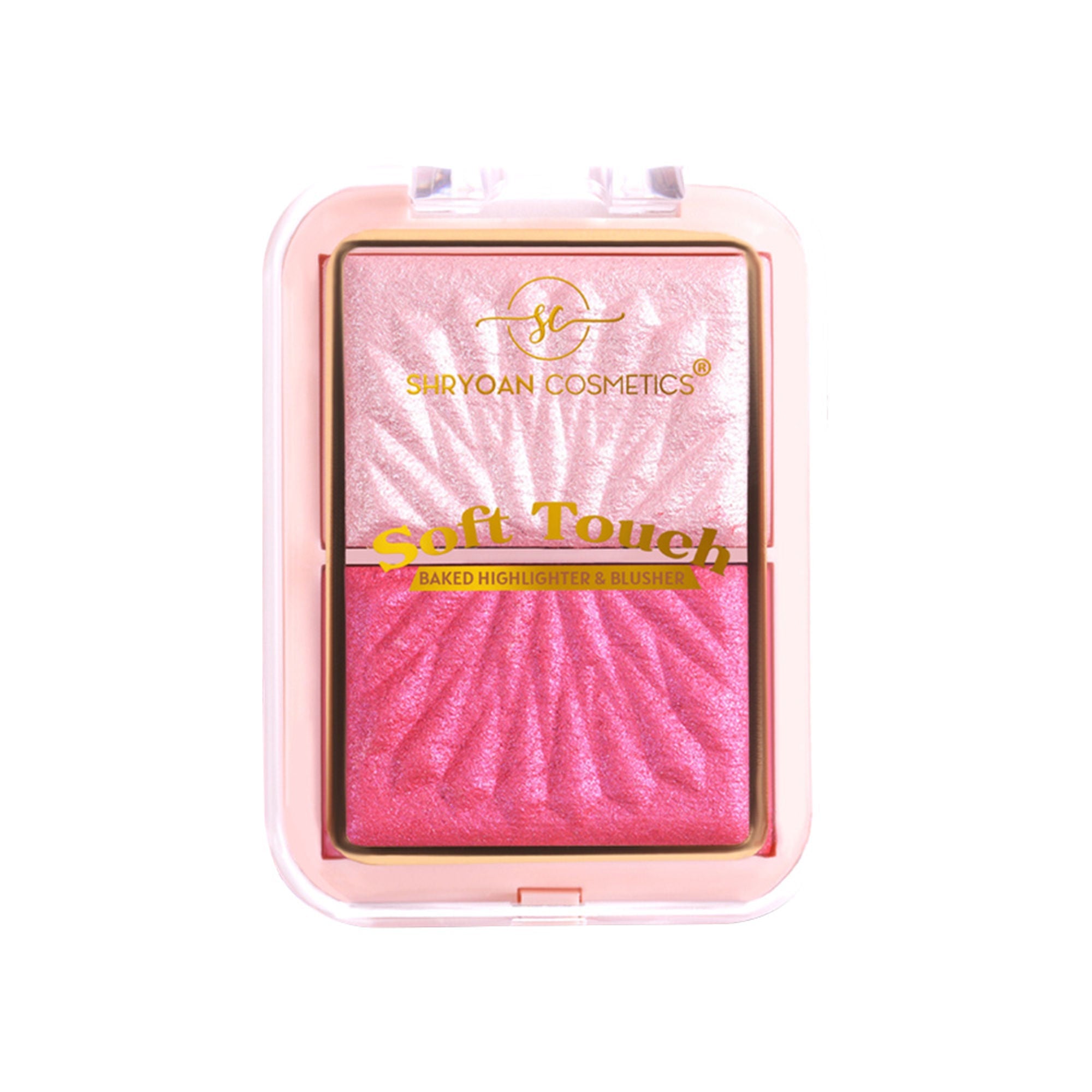 Shryoan Soft Touch Baked Shimmery Finish Highlighter & Blush Palette - 4 | Grocsy