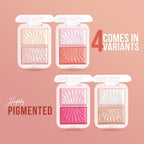 Shryoan Soft Touch Baked Shimmery Finish Highlighter & Blush Palette - 4 | Grocsy