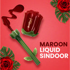 Shryoan Rose Liquid Smudge Proof & Waterproof Sindoor - Maroon | Grocsy