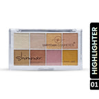 Shryoan Shimmer Highlighter Powder - Multicolored - 1 | Grocsy