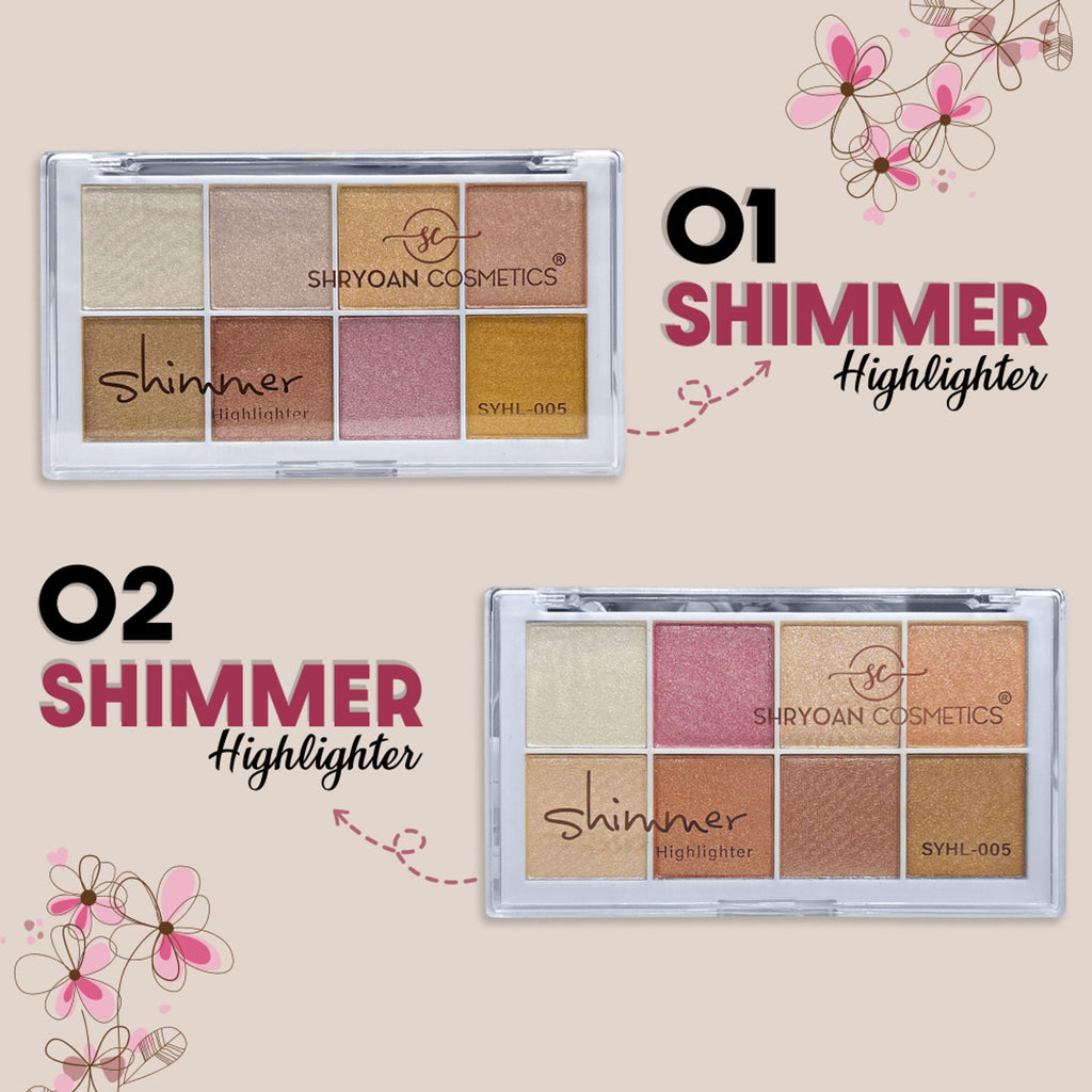 Shryoan Shimmer Highlighter Powder - Multicolored - 1 | Grocsy