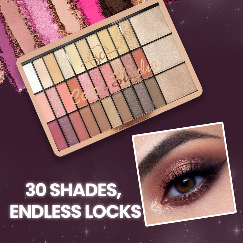 Shryoan Set of 30 Colorful Shimmer Eyeshadow & Compact - 1 | Grocsy