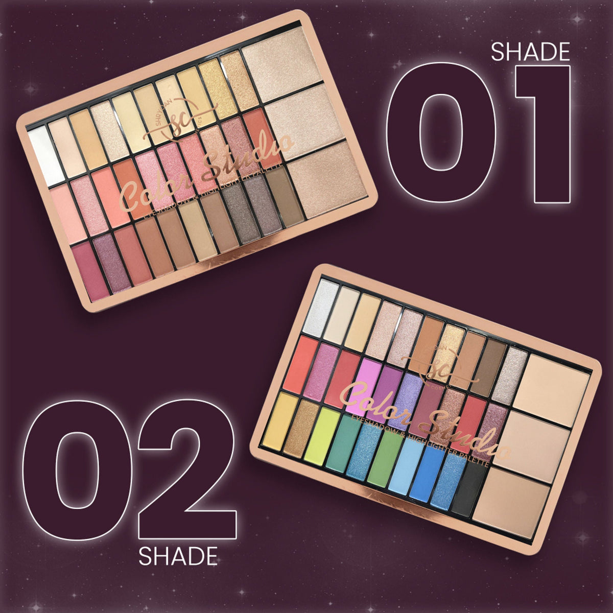 Shryoan Set of 30 Colorful Shimmer Eyeshadow & Compact - 1 | Grocsy