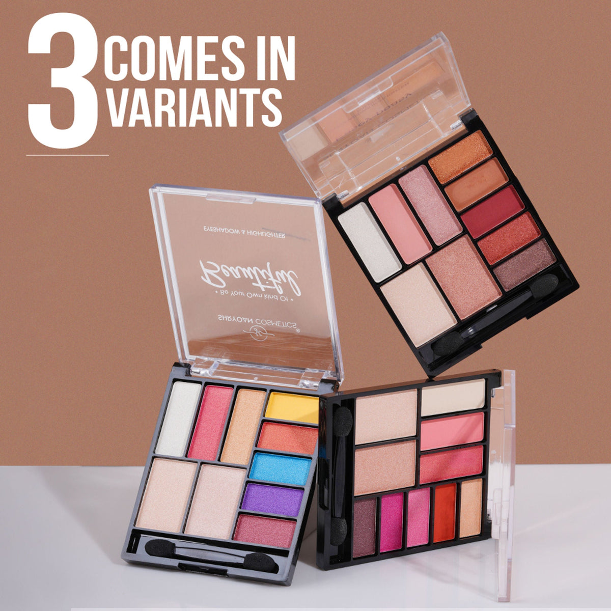 Shryoan Easey-Peasy Eyeshadow and Highlighter Palette - 1 | Grocsy
