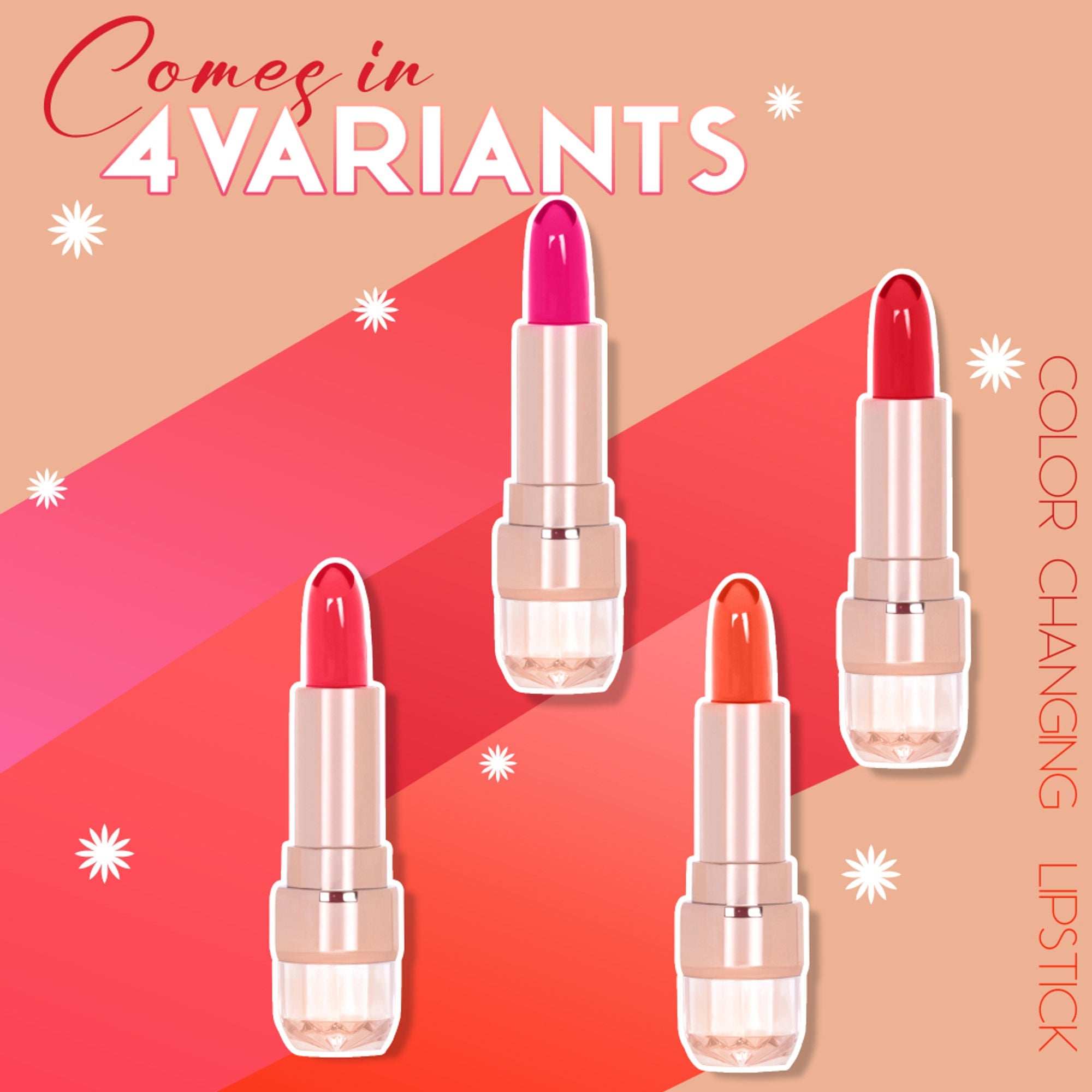 Shryoan Flirt-In Color Change Waterproof Long Lasting Bullet Lipstick - 2 | Grocsy