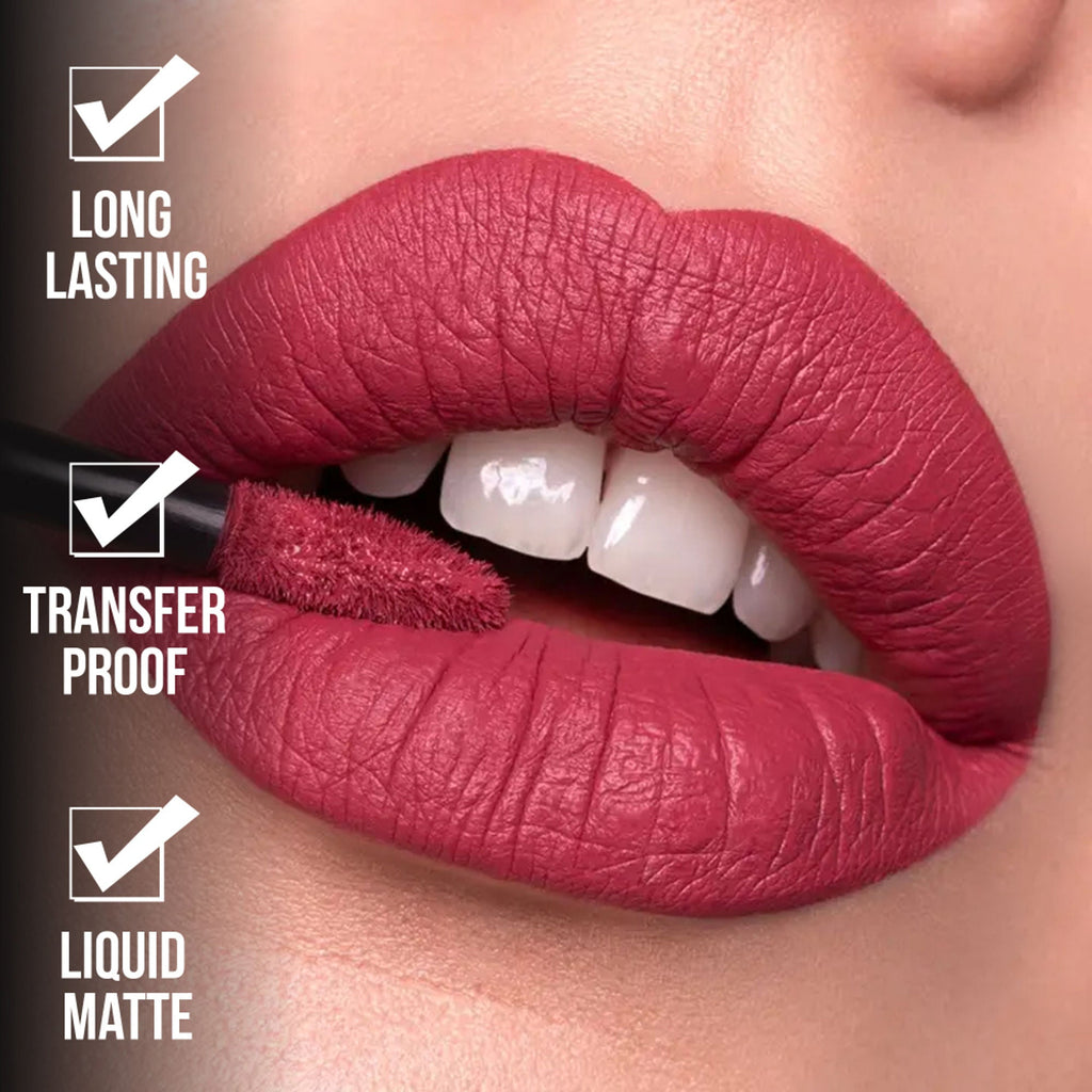 Shryoan Chic Velvet Matte Liquid Lipstick - Brown Sugar Rose-10 | Grocsy