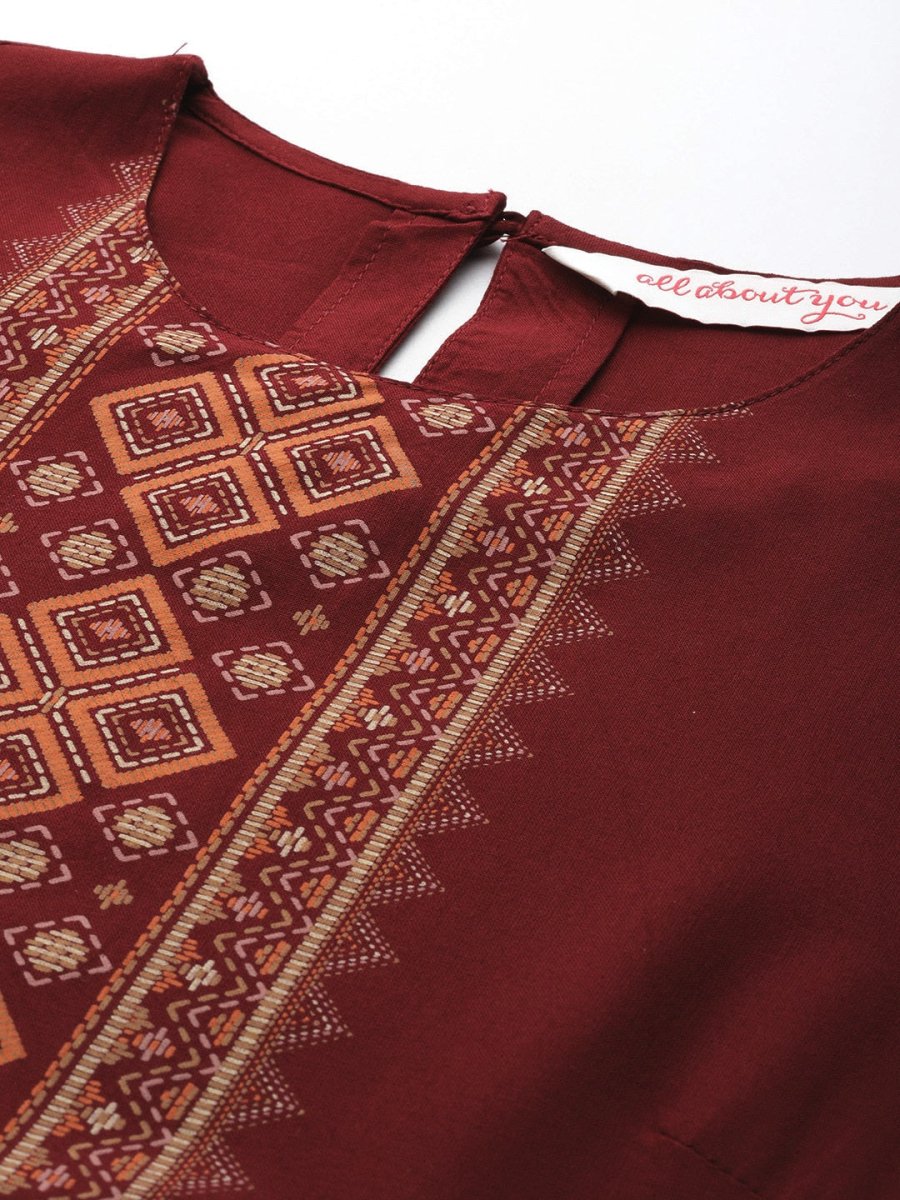 All About You Women Ethnic Motifs Printed Kurta | Grocsy