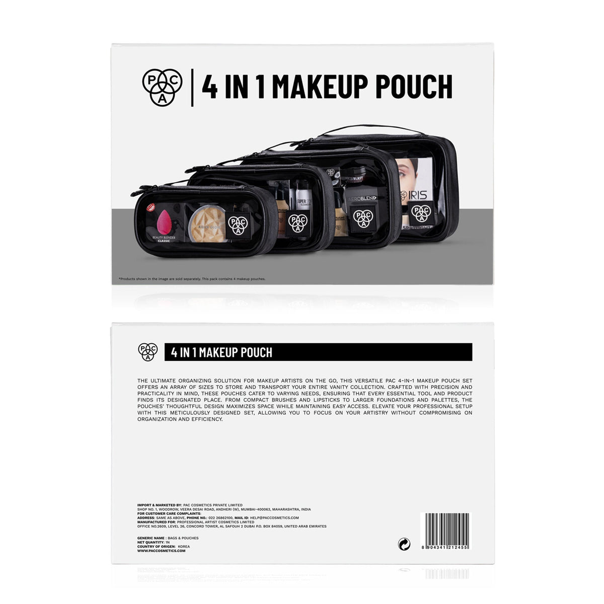 PAC Studio 4 in 1 Makeup Pouch | Grocsy