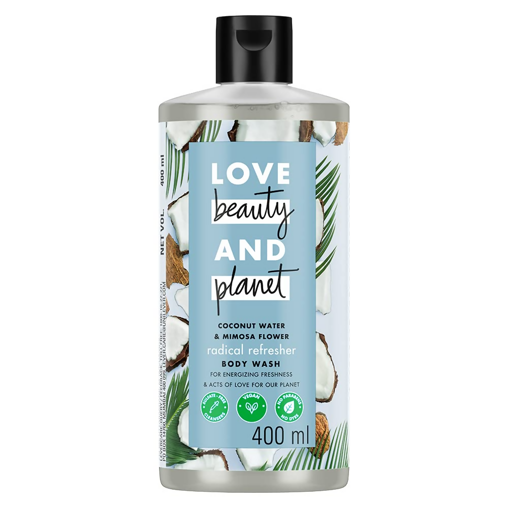 Love Beauty And Planet Coconut Water and Mimosa Flower Body Wash | Grocsy