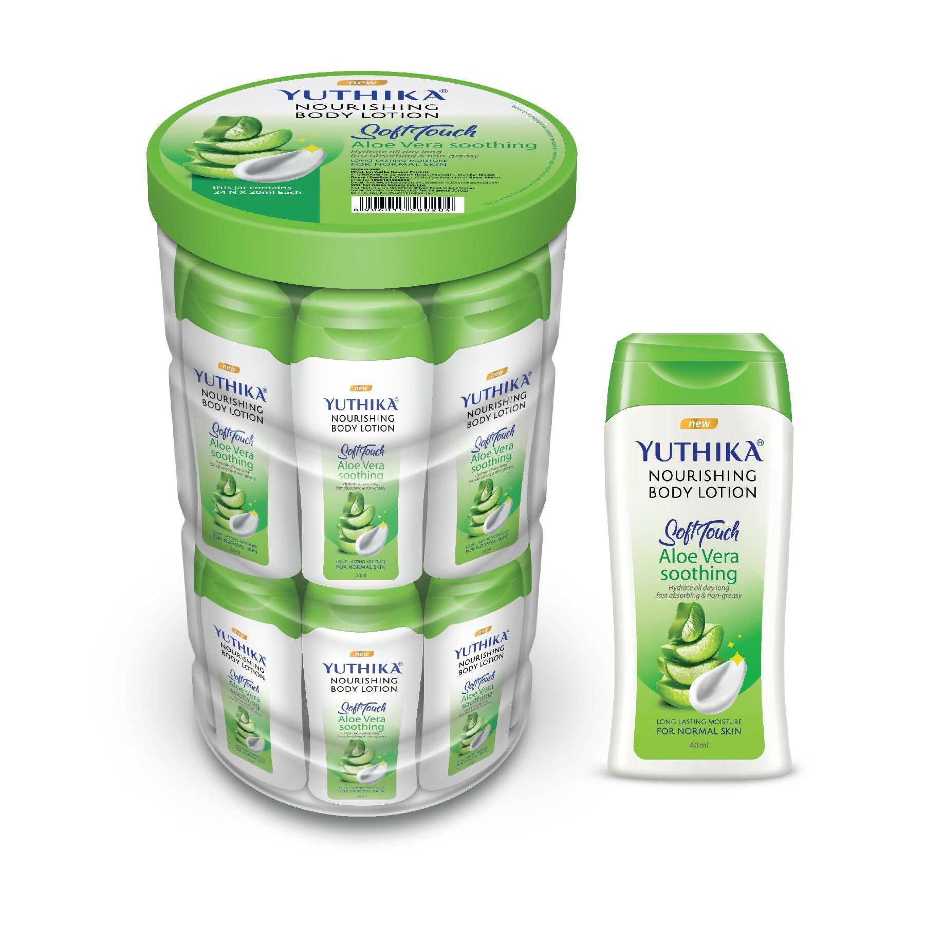 Yuthika Aloe Vera Soft Touch Body Lotion For Women & Men | Grocsy