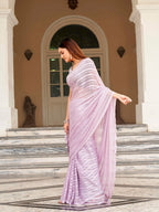 Tikhi Imli Striped Woven Design Saree | Grocsy