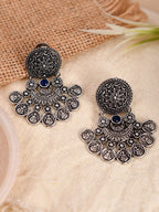 Shoshaa Silver-Toned Classic Chandbalis Earrings | Grocsy