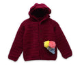 Chutput Kids Maroon Coloured Solid Pullover Sweater | Grocsy