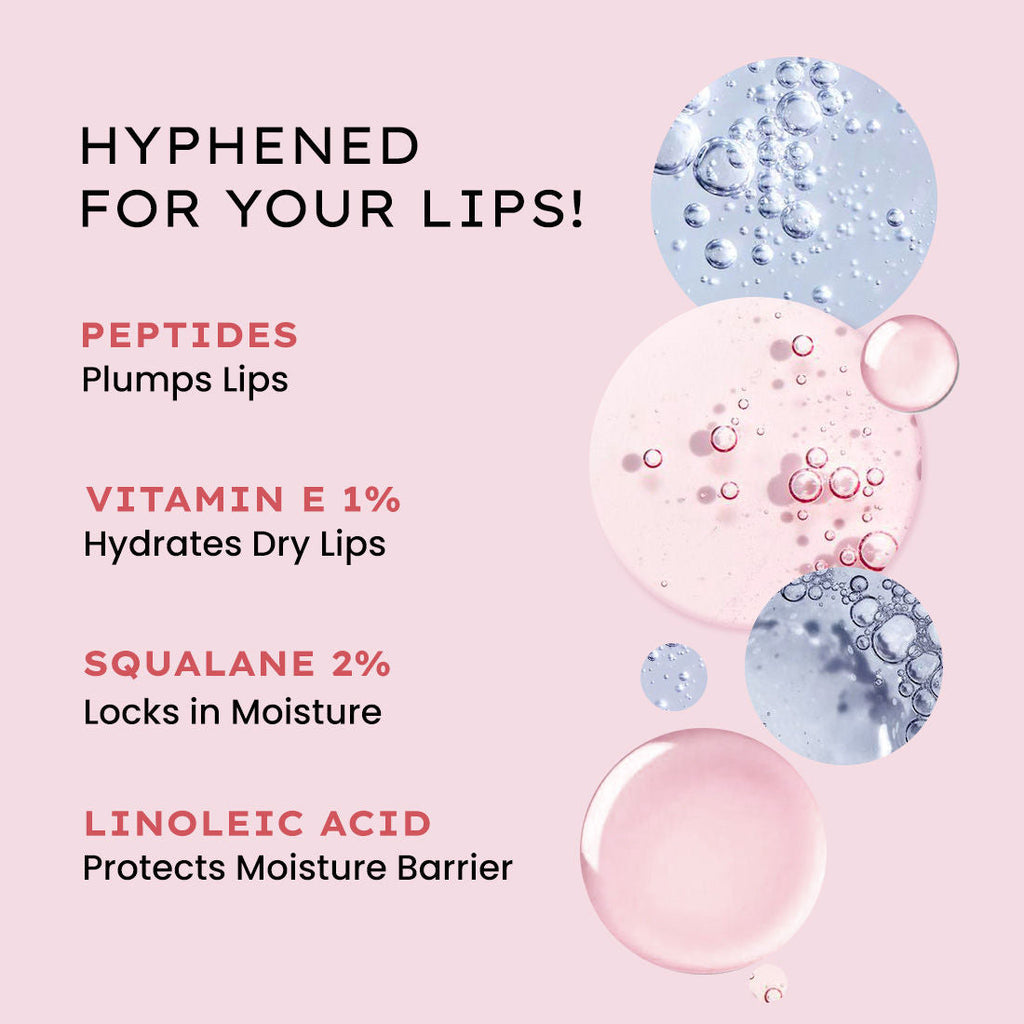 Hyphen By Kriti Sanon Hazel Vitamin Infused Peptide Lip Balm, Hydrate & Moisturize, Smoothen Lips & Repair Moisture Barrier | Grocsy