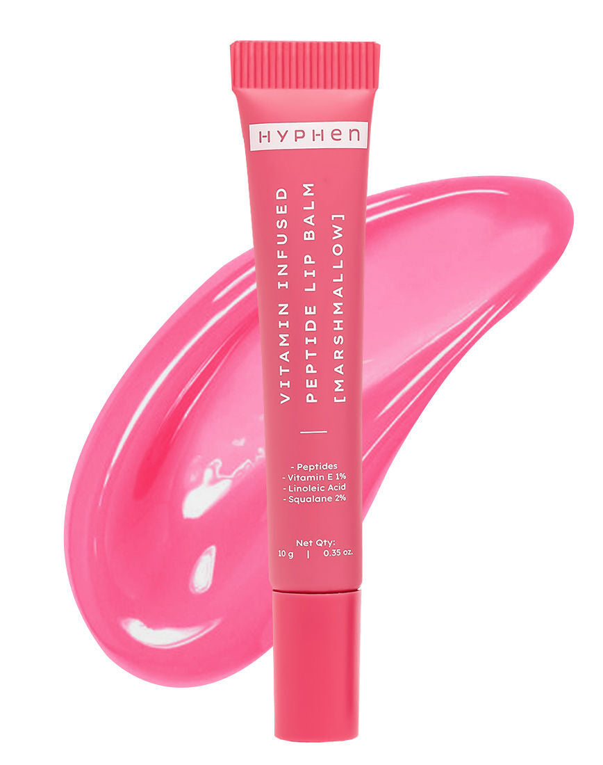 Hyphen By Kriti Sanon Marshmallow Vitamin Infused Peptide Lip Balm, Hydrate & Moisturize, Smoothen Lips & Repair Moisture Barrier | Grocsy