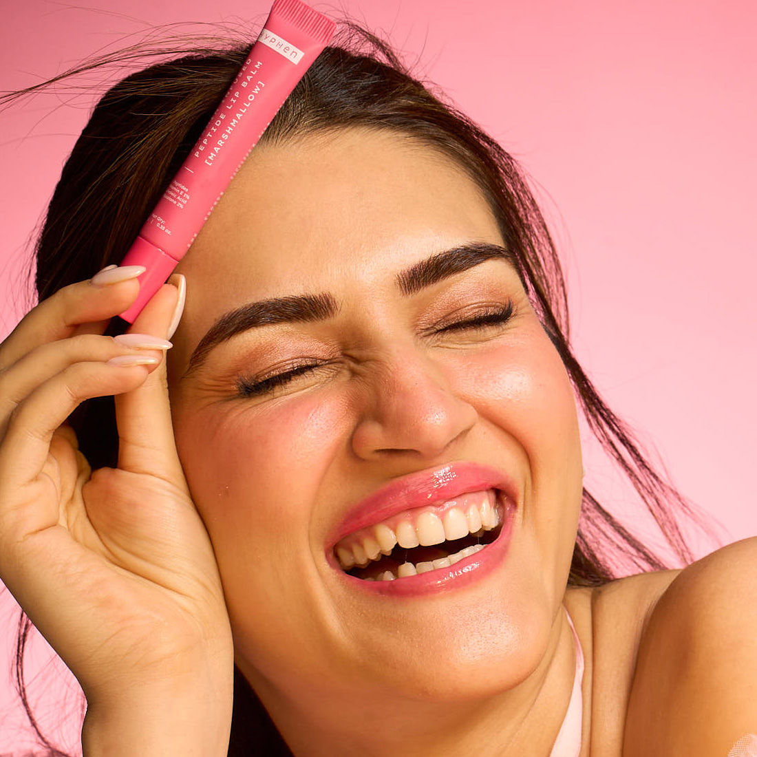Hyphen By Kriti Sanon Marshmallow Vitamin Infused Peptide Lip Balm, Hydrate & Moisturize, Smoothen Lips & Repair Moisture Barrier | Grocsy