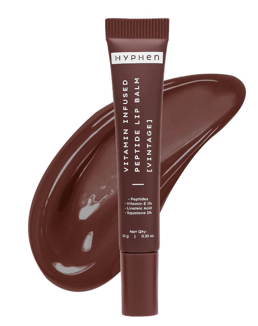 Hyphen By Kriti Sanon Vintage Vitamin Infused Peptide Lip Balm, Hydrate & Moisturize, Smoothen Lips & Repair Moisture Barrier | Grocsy