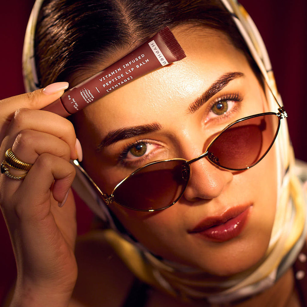 Hyphen By Kriti Sanon Vintage Vitamin Infused Peptide Lip Balm, Hydrate & Moisturize, Smoothen Lips & Repair Moisture Barrier | Grocsy