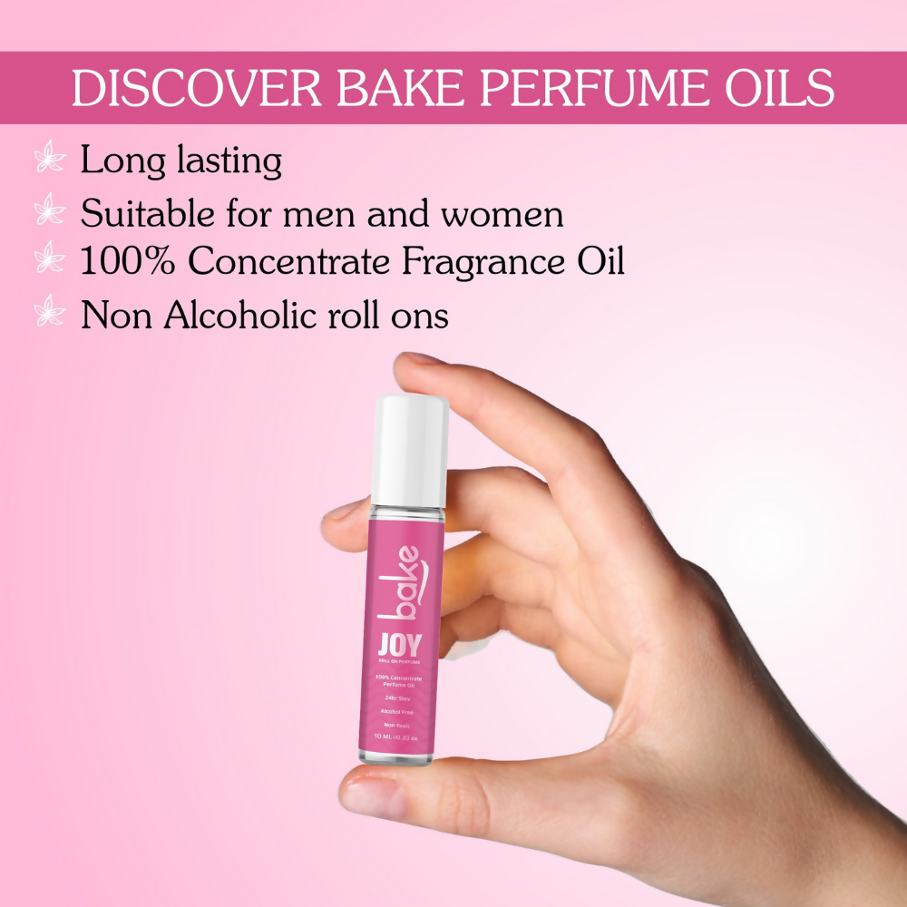 Bake Joy 100% Concentrated Perfume Oil Roll on Fragrance For Men & Women - Peony | Grocsy