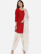 Souchii White Woven Design Patiala | Grocsy