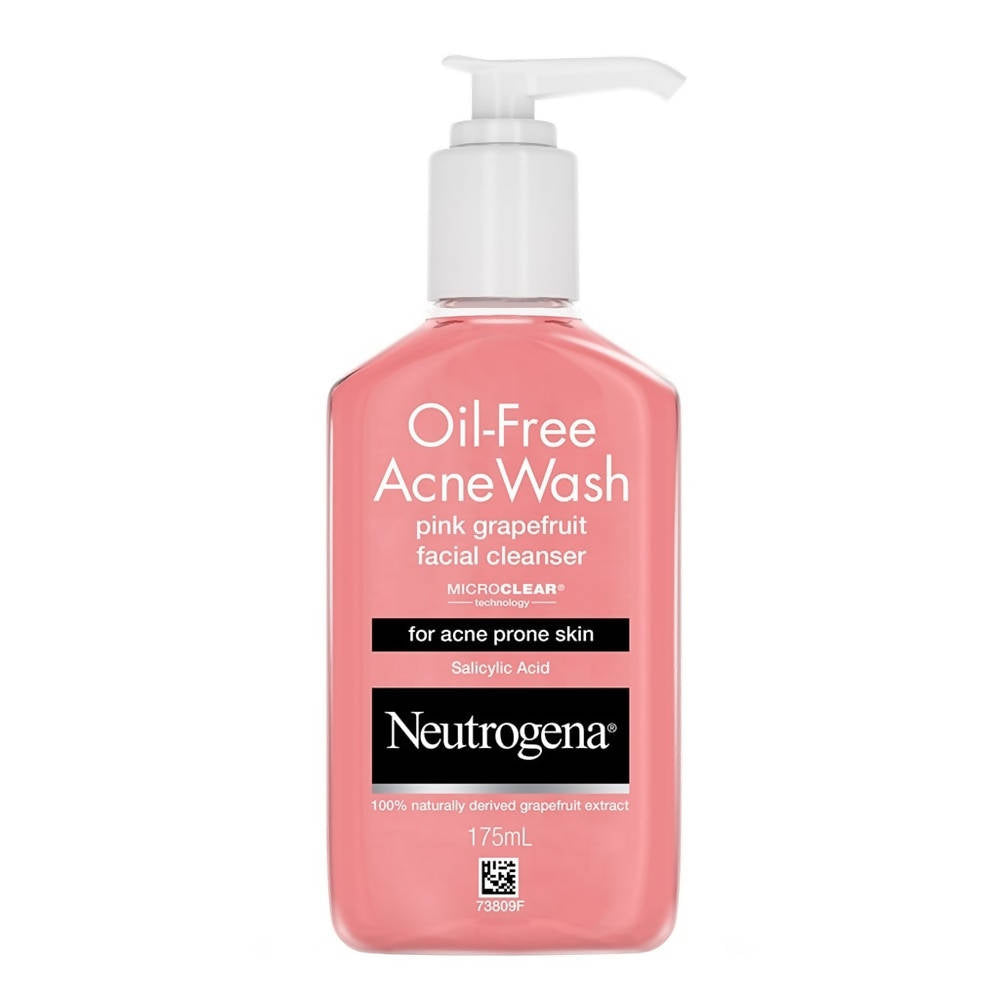 Neutrogena Oil-Free Acne Wash Pink Grapefruit Facial Cleanser | Grocsy