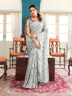 Tikhi Imli Embellished Sequinned Heavy Work Saree | Grocsy