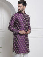 Sojanya Ethnic Motifs Woven Design Jacquard Regular Kurta | Grocsy