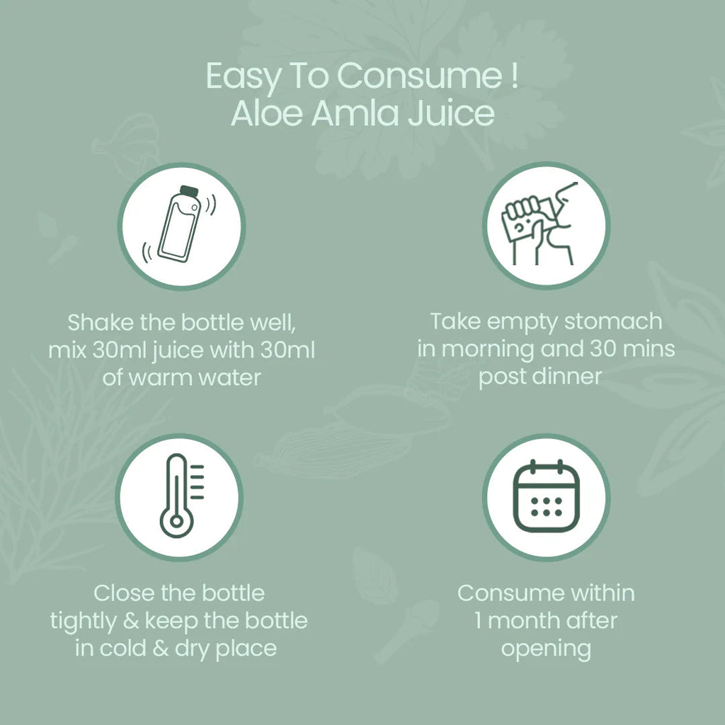 Krishna's Herbal & Ayurveda Aloe+ Amla Juice | Grocsy