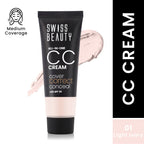 Swiss Beauty All-In-One CC Cream Cover Correct & Conceal - 01 Light Ivory | Grocsy