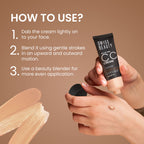 Swiss Beauty All-In-One CC Cream Cover Correct & Conceal - 01 Light Ivory | Grocsy