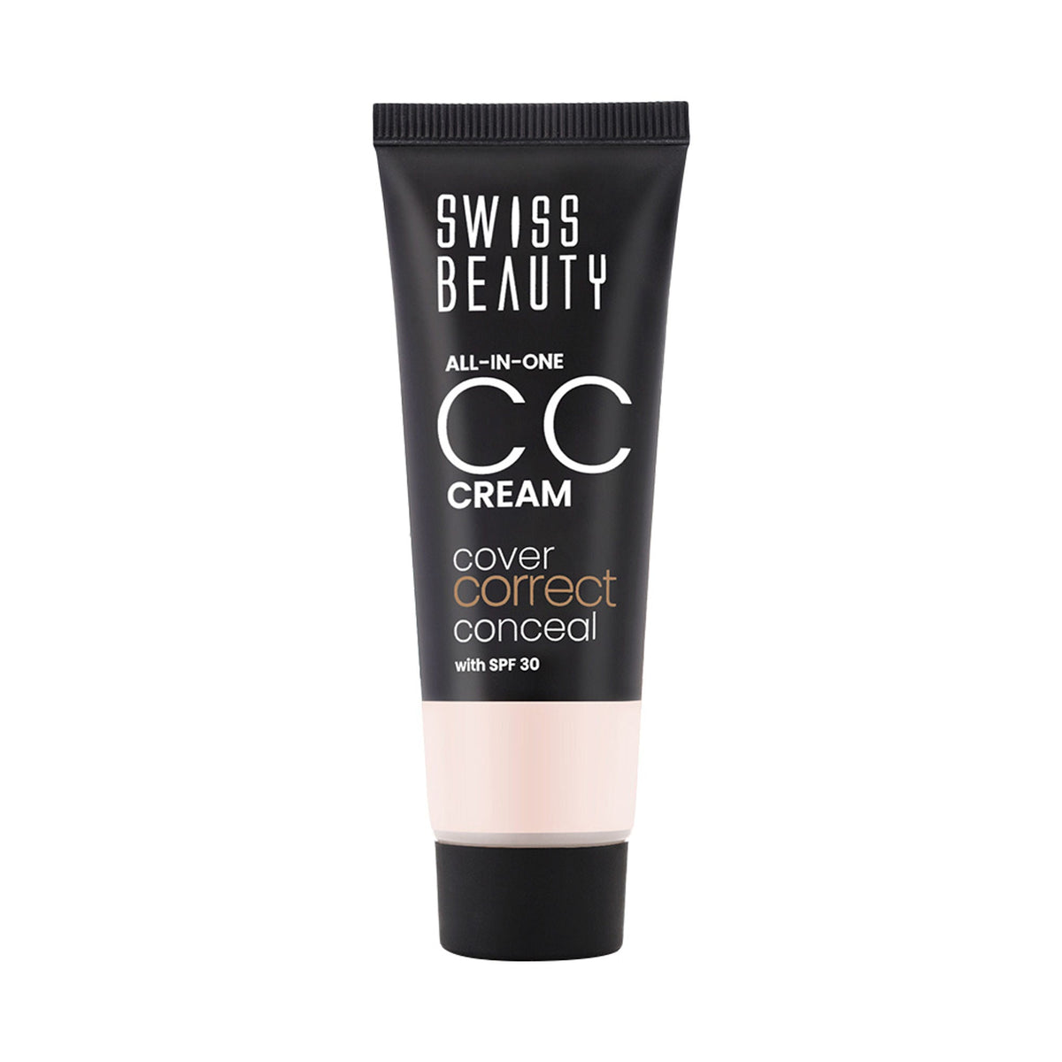 Swiss Beauty All-In-One CC Cream Cover Correct & Conceal - 01 Light Ivory | Grocsy