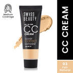 Swiss Beauty All-In-One CC Cream Cover Correct & Conceal - 03 Fair Natural | Grocsy