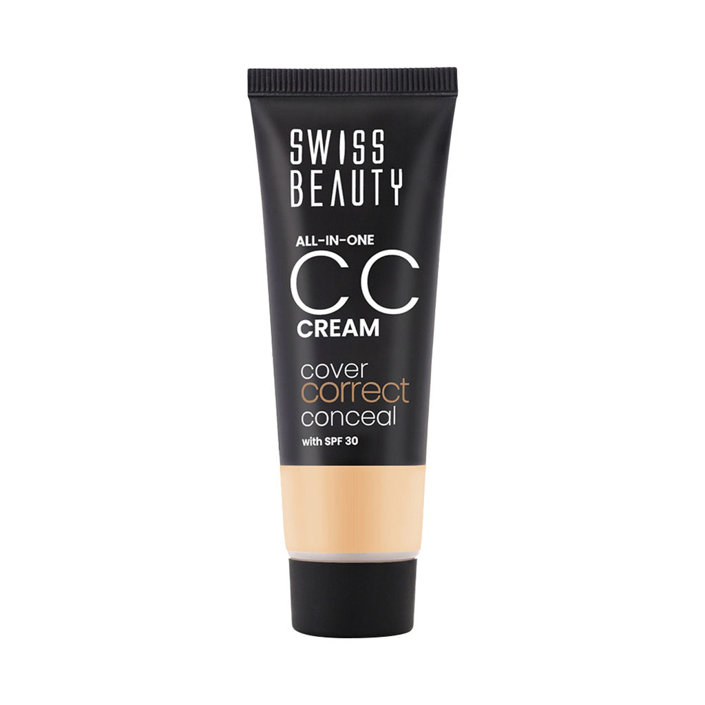 Swiss Beauty All-In-One CC Cream Cover Correct & Conceal - 03 Fair Natural | Grocsy