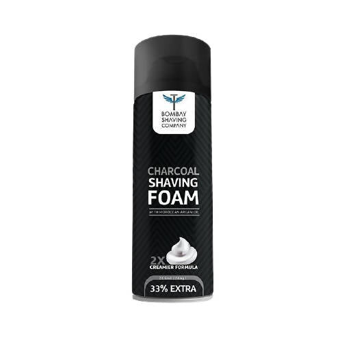 Bombay Shaving Company Charcoal Shaving Foam with Moroccan Argan Oil | Grocsy