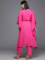 Ahalyaa Women's Traditional wear Kurta Set - Pink | Grocsy