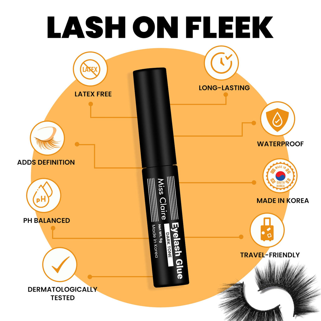 Miss Claire Eyelash Glue - Dark Tone | Grocsy