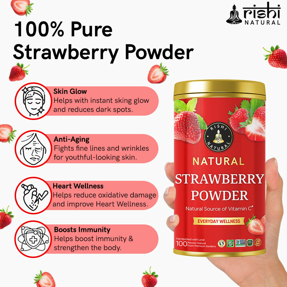 Rishi Natural Strawberry Powder | Grocsy