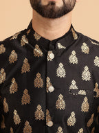 Sojanya Band Collar Regular Kurta & Churidar With Nehru Collar | Grocsy