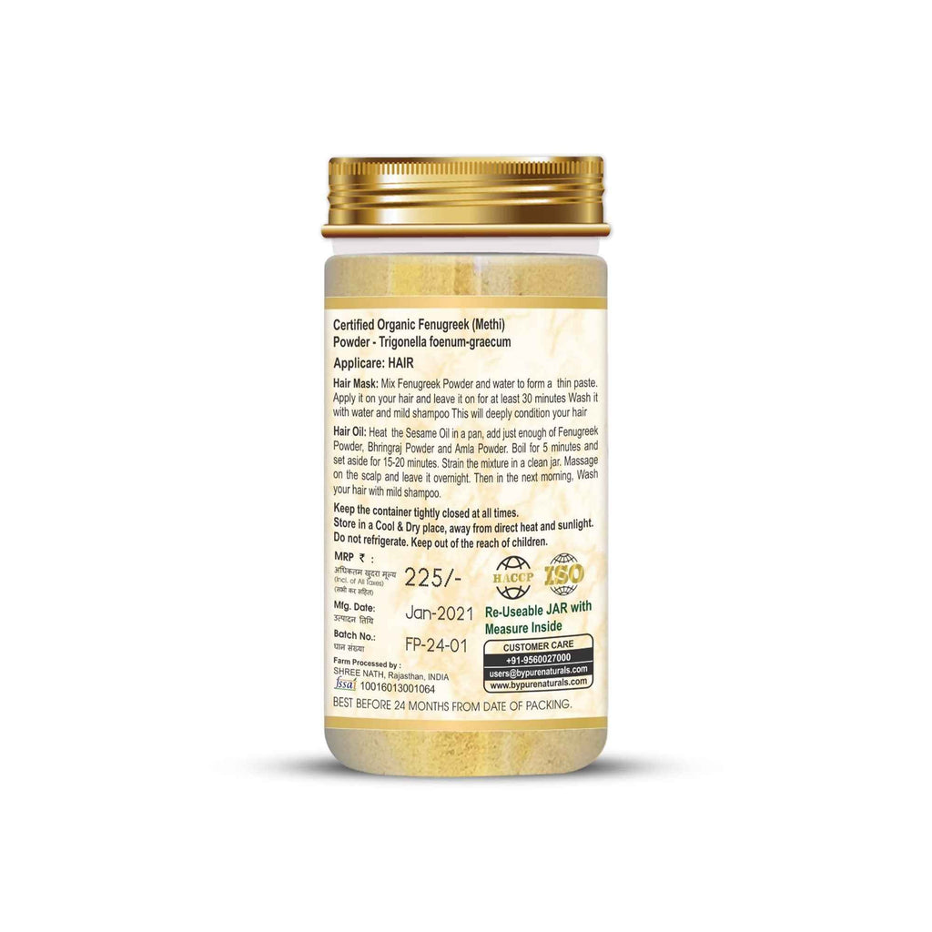 byPureNaturals Organic Fenugreek Powder | Grocsy