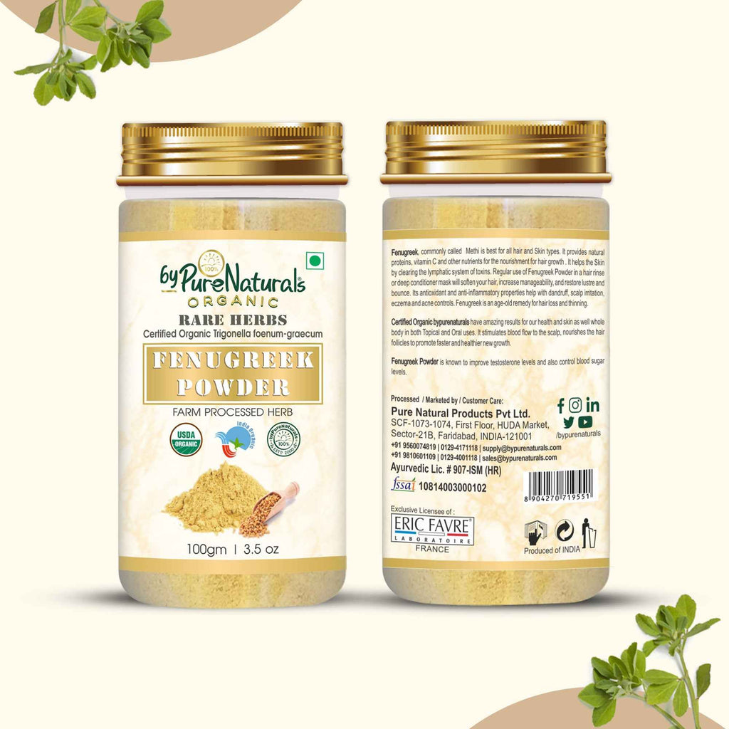 byPureNaturals Organic Fenugreek Powder | Grocsy