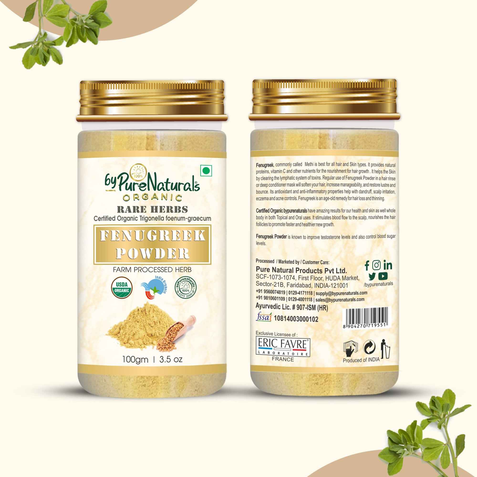 byPureNaturals Organic Fenugreek Powder | Grocsy