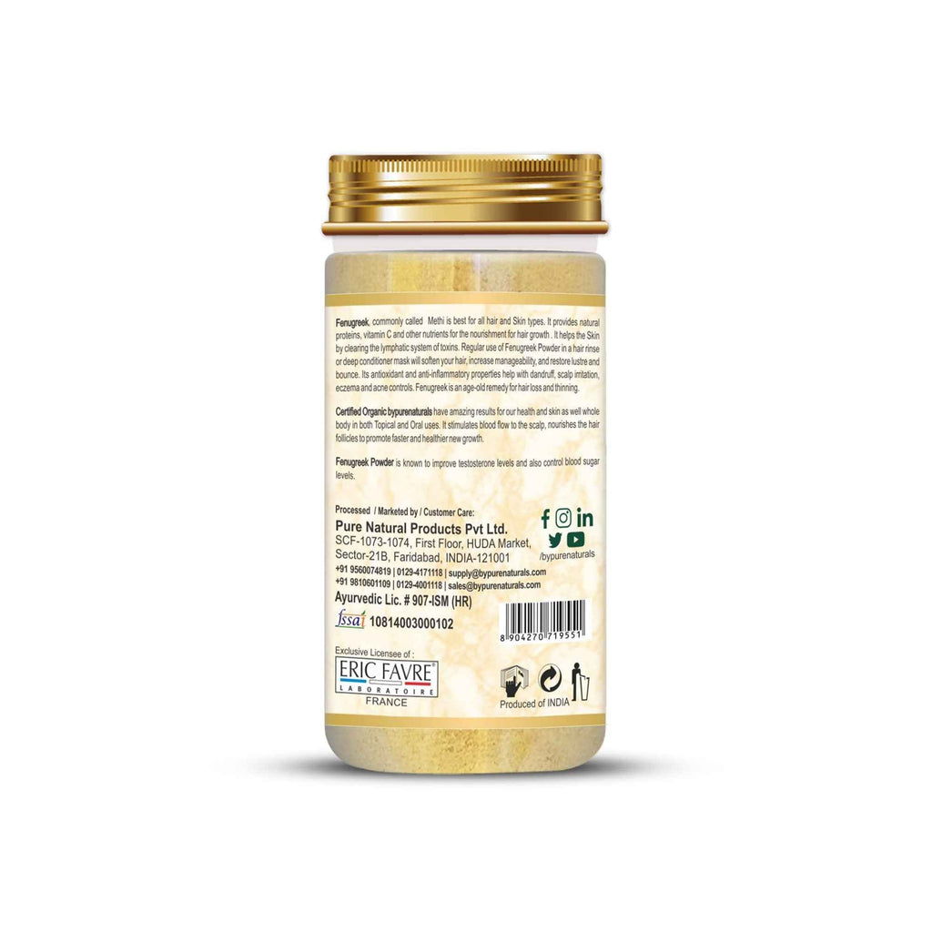 byPureNaturals Organic Fenugreek Powder | Grocsy