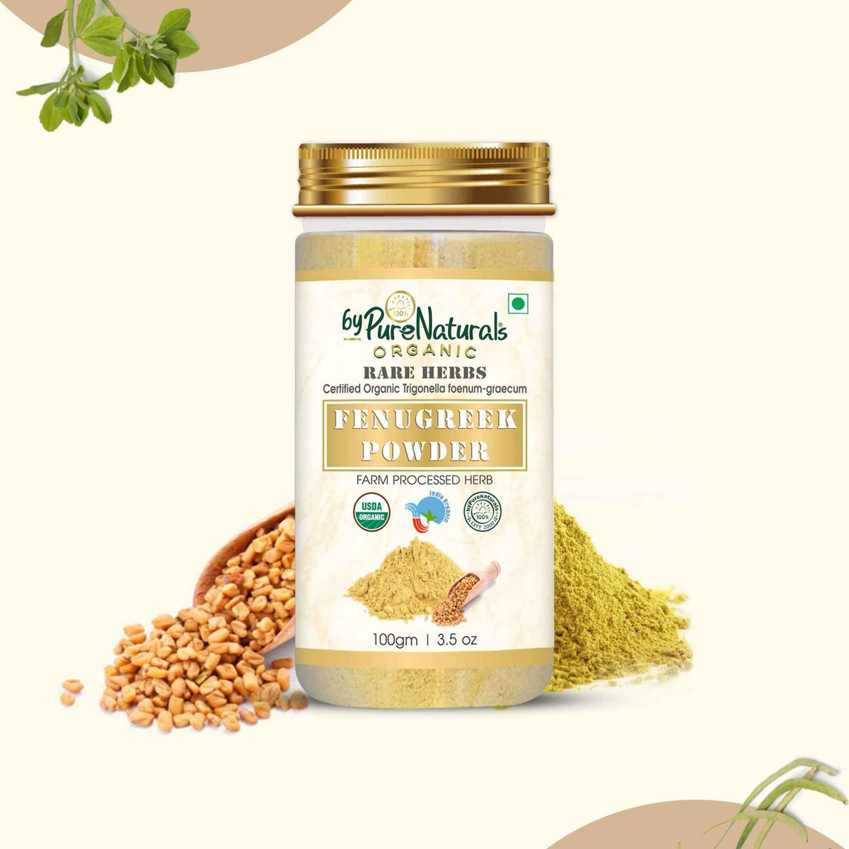 byPureNaturals Organic Fenugreek Powder | Grocsy