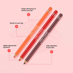Miss Claire Glimmersticks For Lips - Warm Red L-38 | Grocsy
